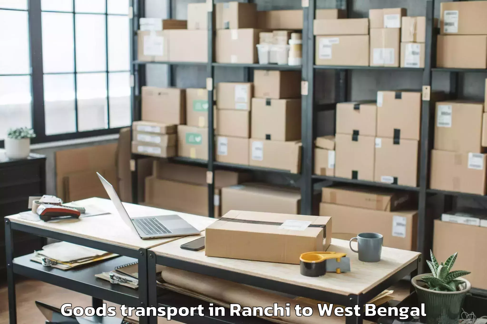 Easy Ranchi to Indpur Goods Transport Booking